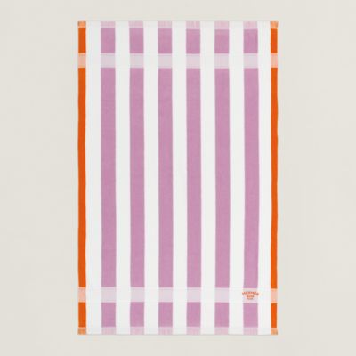 【匿名配送】エルメス HERMES ビーチタオル ゼン・オ・ソレイユ ジョーヌ ビーチタオル 《バン・ドゥ・ソレイユ》 - マロン | Hermès - エルメス